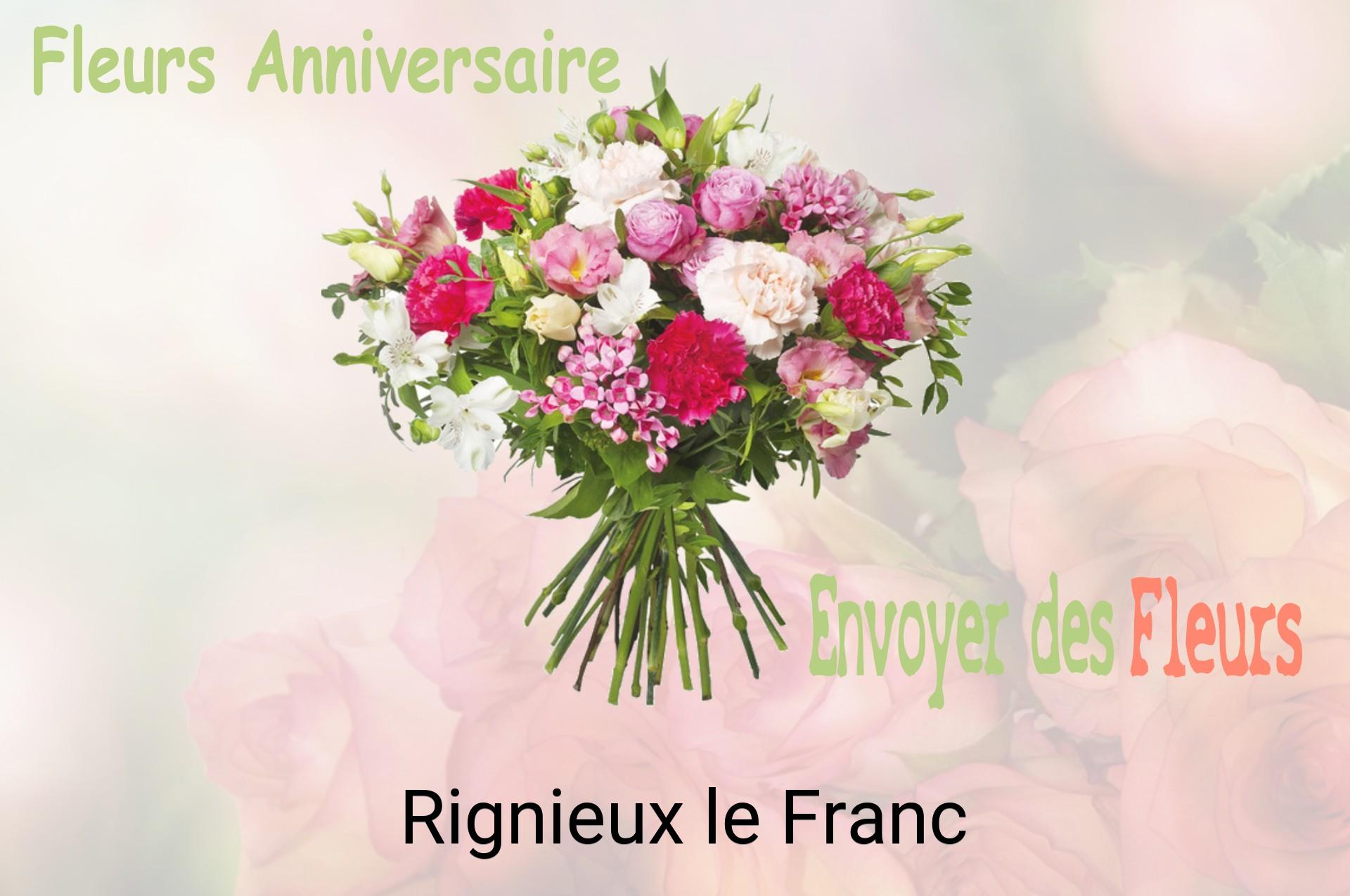 Bouquet de fleurs d’anniversaire livré à Rignieux-le-Franc