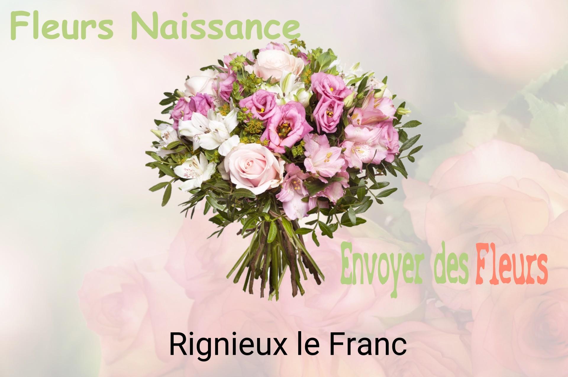 Bouquet de fleurs de naissance livré à Rignieux-le-Franc